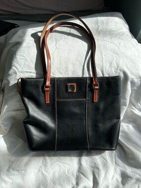 Dooney & Bourke ‘Lexington’ (?) Black Pebbled Leather Bag